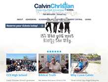 Tablet Screenshot of calvinchristianescondido.org